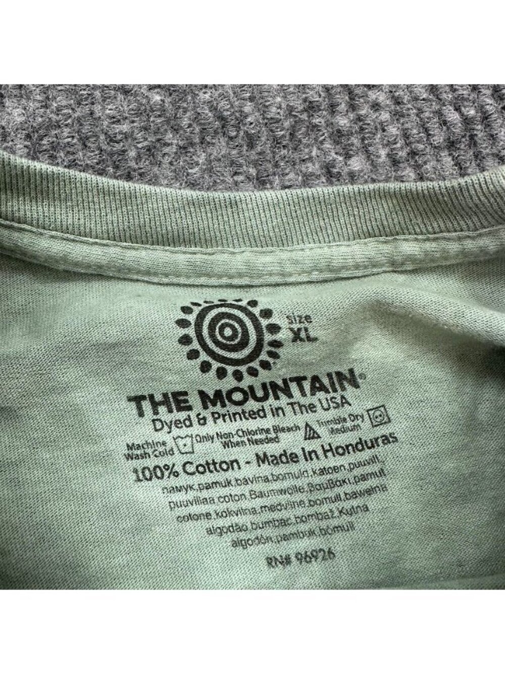 The Mountain Gandalf Cat Tie Dye Long Sleeve Crew Neck Graphic Tee Adult size XL - Picture 2 of 6